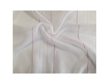 Voile au mètre rouge argent en grande hauteur 300 cm