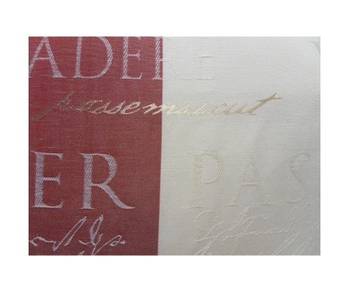 Housse de coussin ANN' rouge  45 x 45 cm