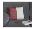 Housse de coussin ANN' rouge 45 x 45 cm Housse de coussin ANN' rouge 45 x 45 cm