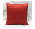 Housse de coussin ELEA uni rouge 45 x 45 cm