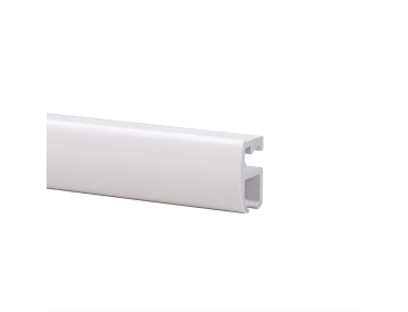 Rail extra plat 2102 Goelst blanc ou alu naturel, 15 mm de hauteur
