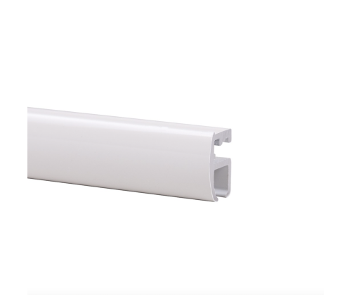 Rail extra plat 2102 Goelst blanc ou alu naturel, 15 mm de hauteur