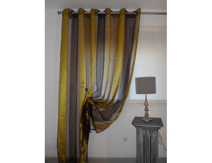 Rideaux voilage fin CAHORS pistache 206 x 244 cm Rideaux voilage fin CAHORS pistache 206 x 244 cm