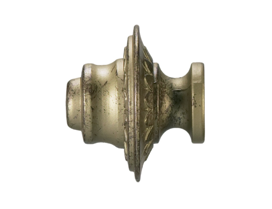 Kit de tringle avec supports et embouts couleur Bronze vieilli, 25mm en 180 cm, Houlès Iliade