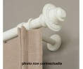 Kit de tringle avec supports et embouts couleur Bronze vieilli, 25mm en 180 cm, Houlès Iliade