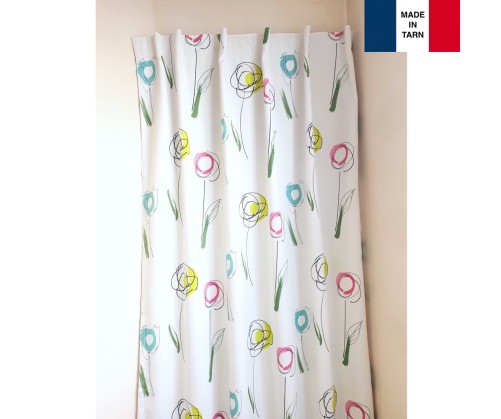 Rideaux isolant thermique SABOYA blanc pour tringle portière