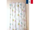 Rideaux ruflette isolant thermique SABOYA blanc pour tringle portière 145 x 228 cm Rideaux ruflette isolant thermique SABOYA blanc pour tringle portière 145 x 228 cm