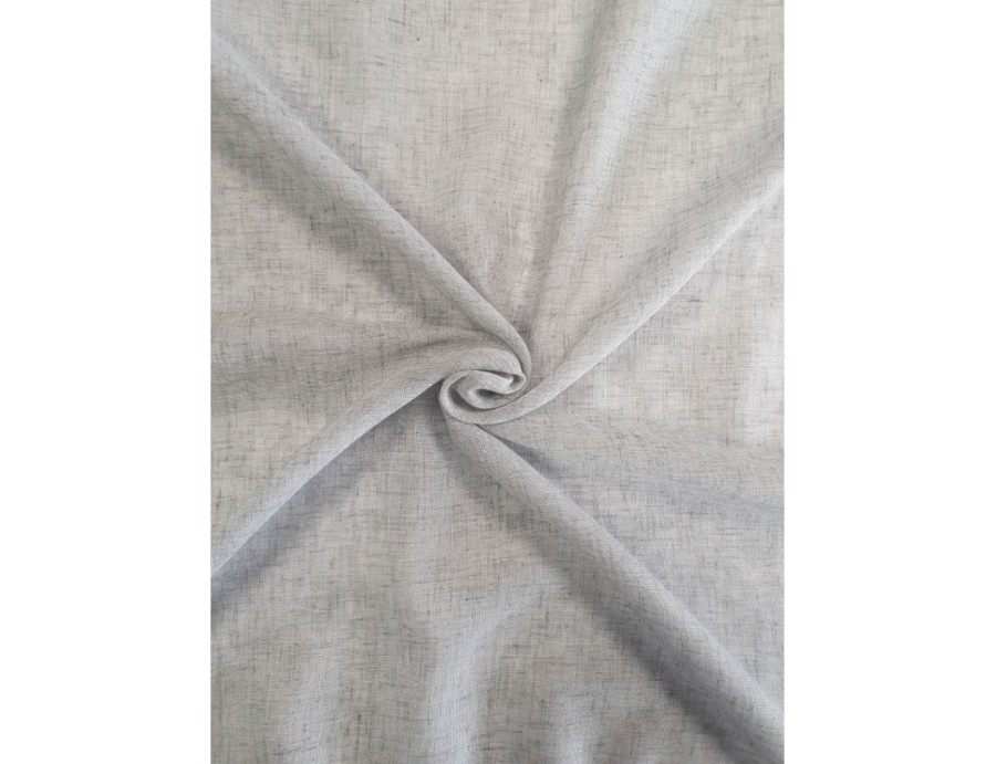 Voile au mètre en lin gris uni en grande hauteur 300 cm Voile au mètre en lin gris uni en grande hauteur 300 cm