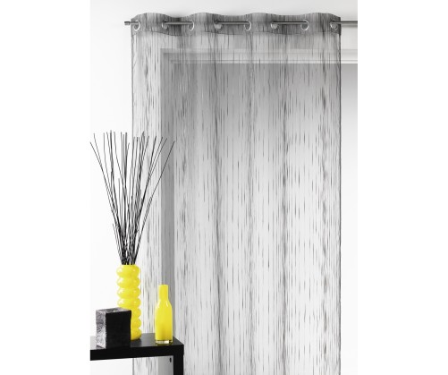 Voilage grande largeur gris 88799