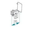 Embout fixe pour rail chemin de fer 24 x 16 mm Boulet