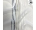 Voile au mètre bleu blanc en grande hauteur 300 cm