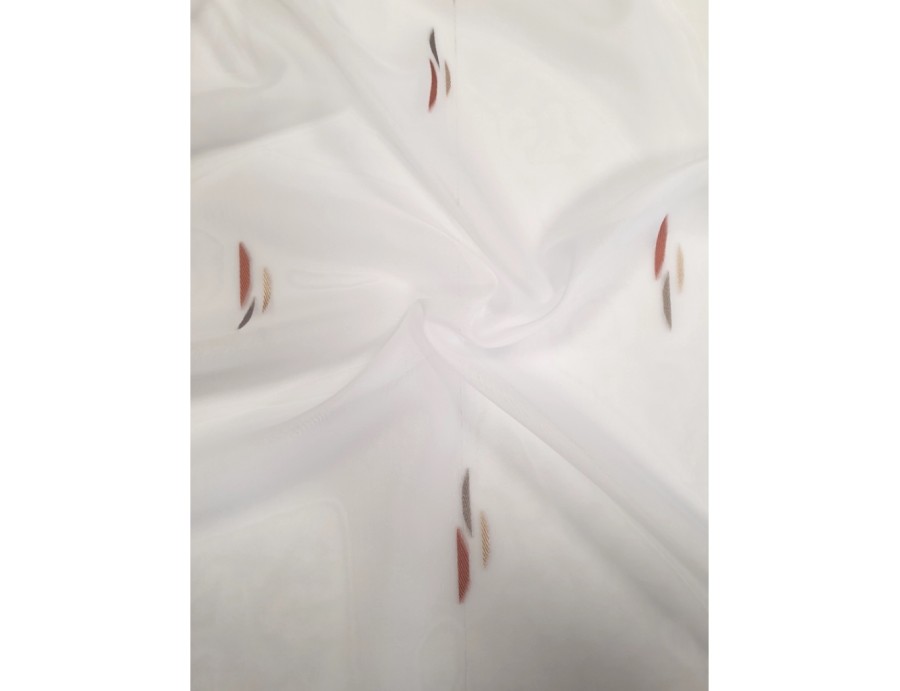 Voile au mètre terracotta et beige en grande hauteur 300 cm Voile au mètre terracotta et beige en grande hauteur 300 cm