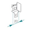 Poulie de renvoi pour rail chemin de fer 24 x 16 mm Boulet