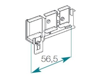 Poulie de tirage pour rail chemin de fer 24 x 16 mm Boulet
