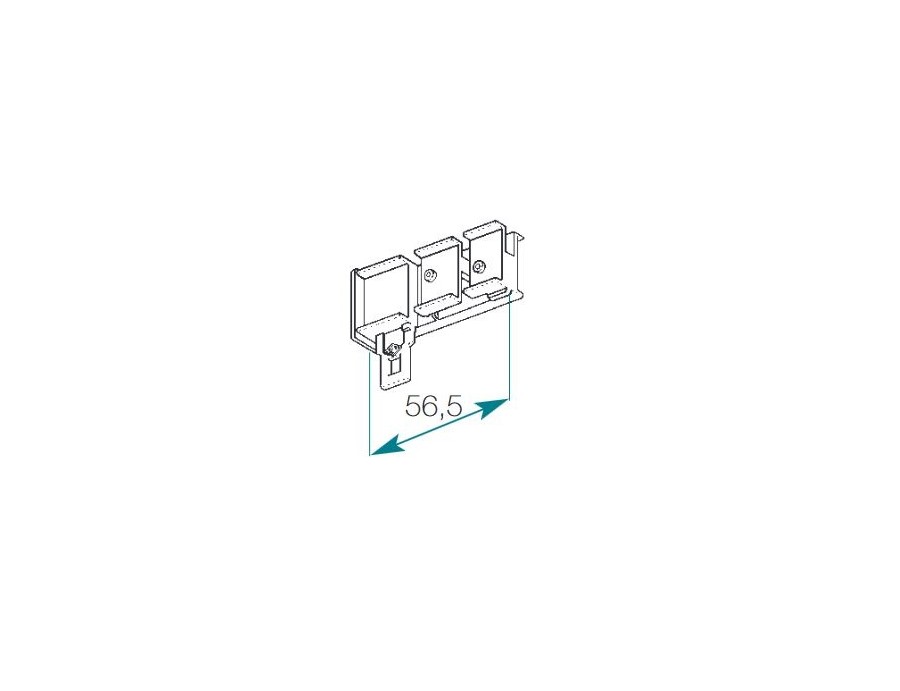 Poulie de tirage pour rail chemin de fer 24 x 16 mm Boulet