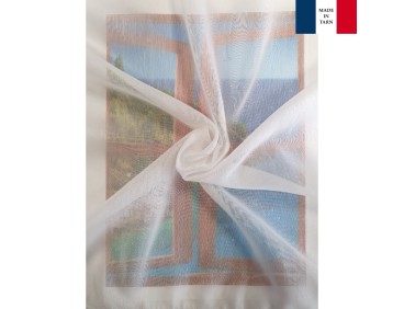 Rideaux Vitrages sur mesure Tergal et Lin blanc