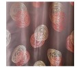 Rideau ruflette isolant thermique pour tringle portière MOKKA chocolat 145 x 227 cm