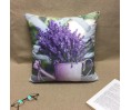 Housse de coussin lavande 40 x 40 cm