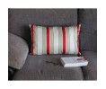 Coussin CELIA rouge déhoussable 35 x 60 cm Coussin CELIA rouge déhoussable 35 x 60 cm