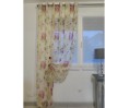 Voilage TARBES fushia, 140 x 280 cm