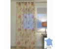 Voilage TARBES fushia, 140 x 280 cm