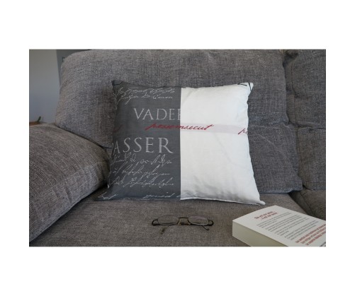 Housse de coussin Ann' gris 45 x 45 cm