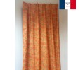 Rideaux ruflette isolant thermique pour tringle portière MARQUISE terracotta 130 x 234 cm