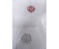 Voile au mètre rouge et gris brodé en grande hauteur 300 cm. PETITS STOCKS Voile au mètre rouge et gris brodé en grande hauteur 300 cm. PETITS STOCKS