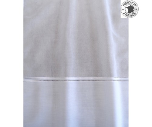 Voile au mètre blanc avec base en grande hauteur 300 cm