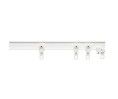 Rail cintrable en Alu 330 pour rideaux très lourd, blanc ou alu