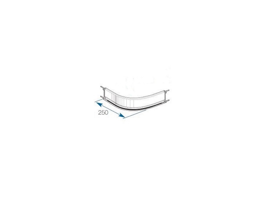 Coude raccordable 90° pour rail cintrable 330 Boulet