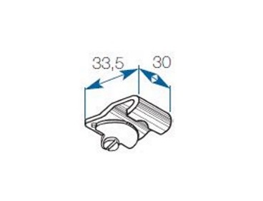 Support plafond pour rail cintrable 330 Boulet