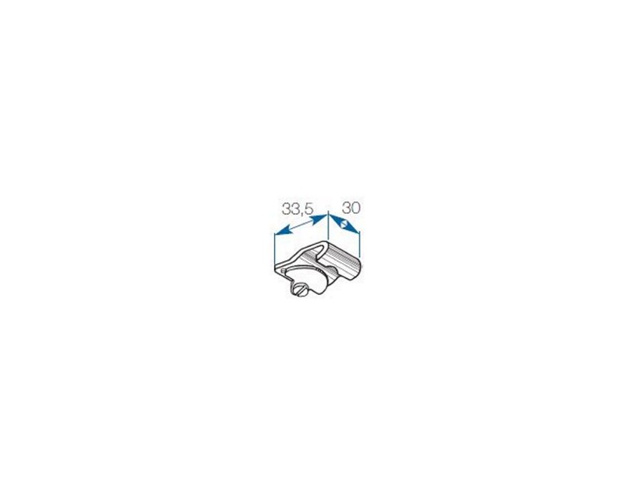Support plafond pour rail cintrable 330 Boulet