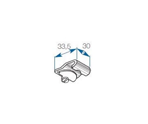 Support plafond pour rail cintrable 330 Boulet