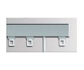 Rail chemin de fer couleur Blanc, Boulet BER 24 x 16 avec tirage ficelle Rail chemin de fer couleur Blanc, Boulet BER 24 x 16 avec tirage ficelle