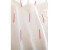 Voile au mètre blanc et rouge (en 300 cm de haut) Voile au mètre blanc et rouge (en 300 cm de haut)
