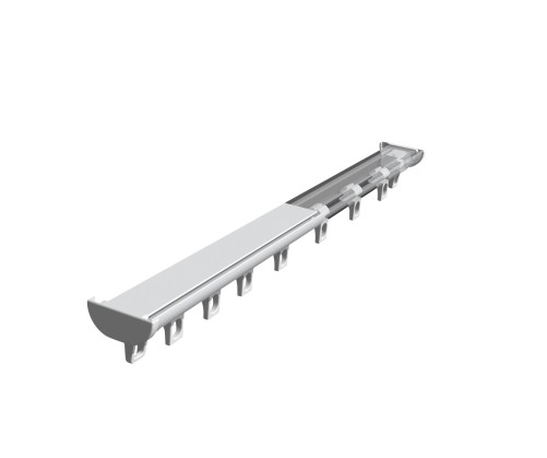 Rail extra plat DS blanc 11 mm de hauteur