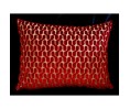Coussin WELCOME velours bordeaux déhoussable 30 x 40 cm Coussin WELCOME velours bordeaux déhoussable 30 x 40 cm