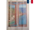 Voilage sur mesure organza argent gris (jusqu'à 290 cm de haut). Ref 924