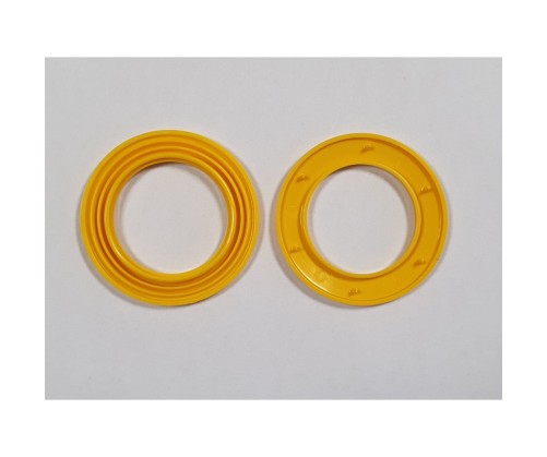 Oeillets à clipser jaune pour rideaux, 40 mm lot de 10