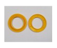 Oeillets à clipser jaune pour rideaux, 40 mm lot de 10 Oeillets à clipser jaune pour rideaux, 40 mm lot de 10