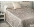 Couvre lit SHIRLI beige pour lit de 140 cm