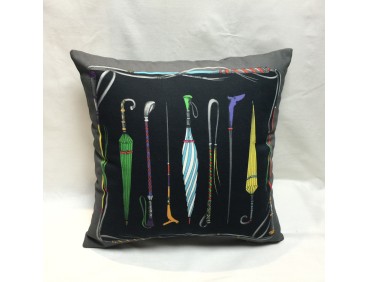 Housse de coussin UMBRELLA gris 45 x 45 cm