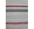 Voilage prêt à poser COUPIAC rouge et gris, 2 dimensions Voilage prêt à poser COUPIAC rouge et gris, 2 dimensions