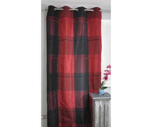 Tenture prêt à poser QUEEN rouge et noir 135 x 270 cm