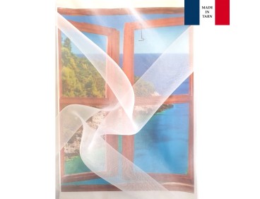 Rideaux Vitrages sur mesure en organza blanc