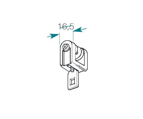 Suspendeur pour rail cintrable 330 Boulet