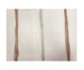 Voile au mètre terracotta beige aspect lin en grande hauteur 300 cm