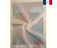 Voilage sur mesure Tergal et Lin beige (jusqu'en 290 cm de haut). Ref 53