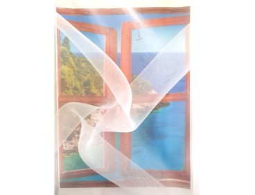 Voile au mètre organza blanc en grande hauteur 300 cm